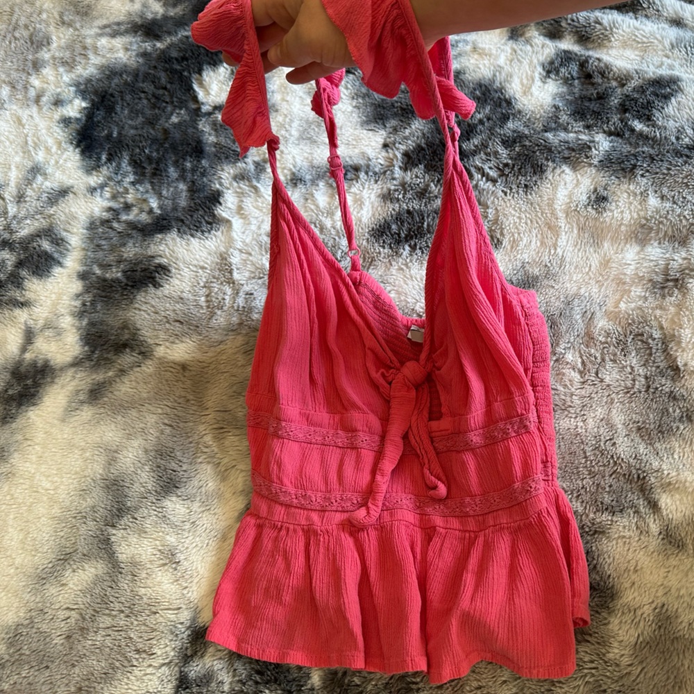 Pink crop top
